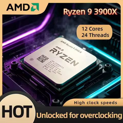 AMD R9 3900X 12C 24T 3.8GHz AM4 Gaming Desktop CPU Processor Without Package Pro Max 4K Ultra High P