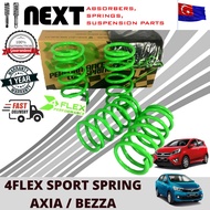 (FAST SHIPPING) 4Flex Sport Spring Perodua Axia Bezza Coil Spring