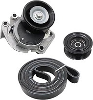 XQSMWF Serpentine Belt Tensioner with Idler Pulley Kit Compatible With Lexus GS400 GS430 GX470 LS430