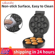 sakurabc Household Cupcake Maker Electric Machine 1000W Cake Pop Non-Stick Surface Makes 6 Cup Cakes