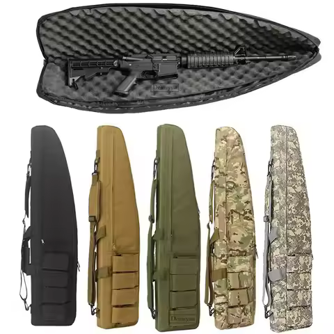 Tactical Gun Bag Nylon Hunting Shooting Rifle Bags Air Shotgun Case Backpack Airsoft CS War Game Equ