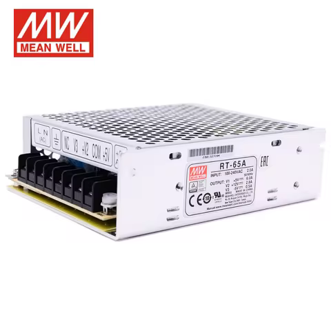 Taiwan Mean Well RT-65A/65B/65C/65D three-channel switching power supply 65W 5V/12V/15V/24V