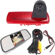 HD Brake Light Camera Set with Rear View Mirror Monitor, Night Vision Reversing Camera Replacement f