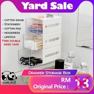 Yard Sale - Drawer Storage Box Bathroom Wall-Mounted Cotton Swab Storage Perforation-Free Flip Jewel