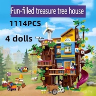 10th Anniversary girl Series 41703 Good Friends Friendship Tree House Children's Assembled Toys Chri