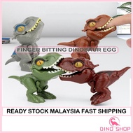 Finger Biting Dinosaur Egg T-Rex Jurassic World Snap Squad Mainan Budak Telur Dinosaur