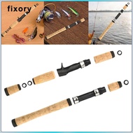 fixory Cork Rod Handle Grip Cork Handle Grip with Reel Seat Rod Building Repair Fishing