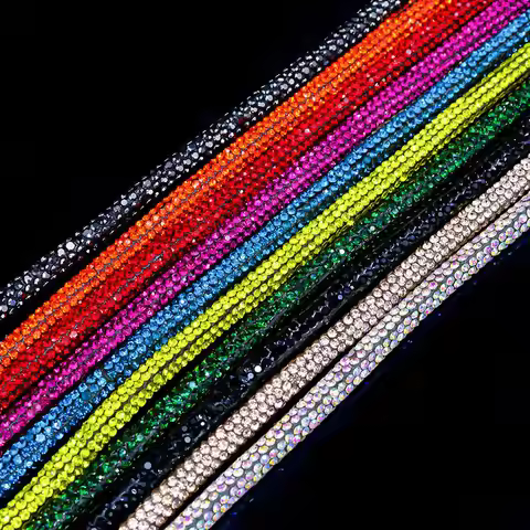 10Yards Rhinestone Cord 4MM Bags Shoes Costume Thread Gift Accessory DIY Crafts Crystal Rhinestone R