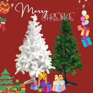 Christmas Tree ต้นคริสต์มาส ไทย 🇹🇭สีขาว เขียว งานดี พุ่มเยอะ ผลิตในไทย รุ่นขาพลาสติก Good Quality (4