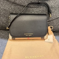 BURBERRY 正品 80379211 拼色格紋 WOC 斜背包 小方包