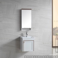 ‍🚢Alumimum Bathroom Cabinet Mirror Cabinet with Towel Rack Combination Bathroom Cabinet Whole Washbin Ceramic Basin Set