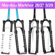 Bicycle Fork Manitou MARKHOR Bike Fork 26 27.5inch 29er Mountain MTB Bicycle Fork suspension Oil and Gas Fork remote lock