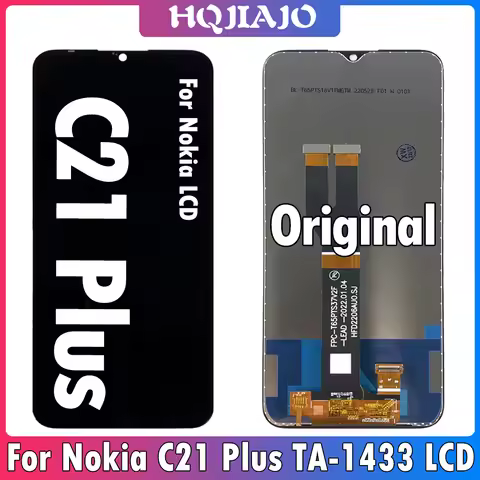 6.52" Original For Nokia C21 Plus LCD Display Touch Screen Digitizer Assembly For Nokia C21Plus LCD 