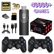 Novalab K8 Game Stick 40000 Games Classic TV Console Set with 2 Controllers 4K HD Output Built In 3D