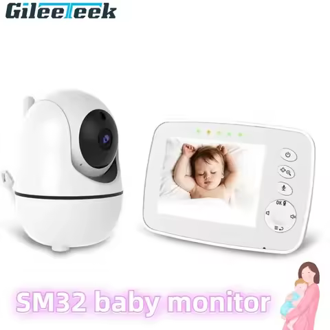 SM32 Baby Monitor Two-Way Talk 3.2 Inch Wireless Baby Monitor LCD Screen Display Infant Night Vision