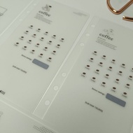 Cash Envelope Coffee Savings Matte Laminated size A6 | Laminated savings envelope size A6