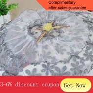 YQ43 New Oil-Proof Fabric Lace Oval round Rice Cooker Dust Cover Universal Cover Cloth Universal Cover Universal