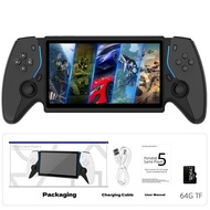 New PS5 7.0 Inch 64G Open Source System Dual Controller Handheld Game Console For PSP Street Fighter