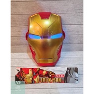 ORIGINAL Mainan Cosplay Anak Topeng Ironman Avengers Iron Man Mask with Light