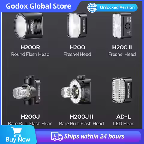 GODOX AD200pro AD200pro II Accessory Adapter H200R H200 H200II H200J II AD-L Flash Lamp Head Outdoor