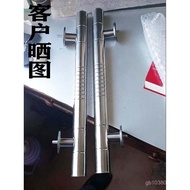 Stainless Steel Handle T9J5 Large Door Hole Distance Iron Door Country Armrest Handle Accessories Wo