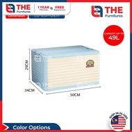 THE L41-90cm (24-284 Litre) Collapsible Multifunction Movable Storage Box With Bottom Pulley