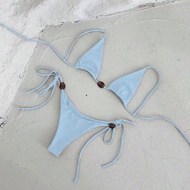 ชุดบิกินี่ผู้หญิงสีพื้นแบบเซ็กซี่ ยี่ห้อ Polovedo Official