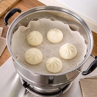 DTB 5Pcs Cotton Steamer Cloth Non-Stick 30/40/50cm Steamer Mat Pad Breathable Stuffed Buns Steamed Steamer