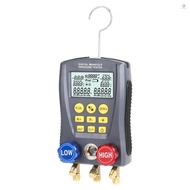 Pressure Gauge Refrigeration Digital Vacuum Pressure Manifold Tester Meter HVAC Temperature Tester D