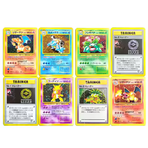 DIY Collection TCG Cards Proxy Base Set Holographic Charizard Blastoise Venusaur Alakazam Charizard 