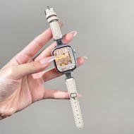 Genuine Leather Apple Watch Band S11 Womens New Style S10 IWatch Smart SE Version Series Ultra Thin