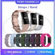 Fitbit Charge 3 4 Smart Watch Soft Silicone Replacement Band Strap - Small and Large size