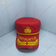 DN17 Topi Komando Pamen Merah Instruktur / Topi Komando Instruktur