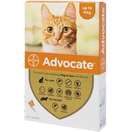 Advocate Small Cat Medicine For Cat Fleas Weighing 4kg Per Tube