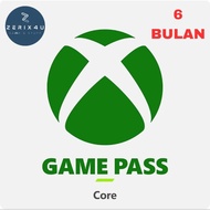 XBOX GAME PASS CORE 6 MONTHS GAMEPASS CORE 6 MONTHS MONT COR