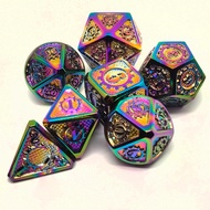 Fifth Personality Metal dice COC Board Game Running Team TRPG Cthulhu dice Multi-faced dice Dungeon 