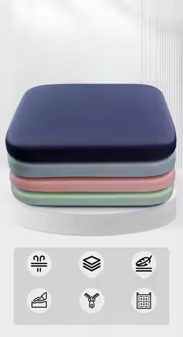 Memory Foam Seat Cushion for Sitting Pain Relief - Thick & Soft Office Chair Pad for Long Hours Sitt