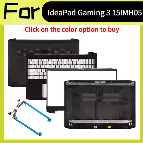 Black Laptop Accessorie For IdeaPad Gaming 3 15ARH05 15IMH05 Replacement Cover