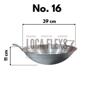 COD Wajan Penggorengan Ceper Ukuran Sedang No.20 Anti Lengket-Anti Pecah-Kuali Termurah (16 18 20)