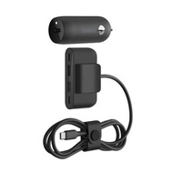 30W USB-C 車載充電器 + 4 端口 USB 電源擴展器 BoostCharge