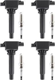 UF656 Ignition Coil & 93501 Double Iridium Spark Plug for 12-20 Mazda 3/14-20 Mazda 6/16-19 CX-3/13-