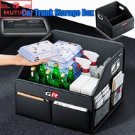Toyota GR Car Trunk Boot Storage Leather Collapsible Organizer Trunk Storage Box For 86 Yaris Vios C