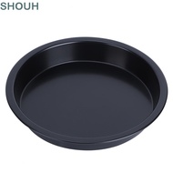 SHOUH Pizza Tray, Round Carbon Steel Pizza Pan,  Nonstick Coating 6 Inch Cake Pan Baking Pizza Cake