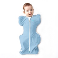 Love to dream 婴儿睡袋襁褓防踢被四季通用款防惊跳投降式睡袋 蓝色 四季通用款 1.0TOG M码:8-15斤