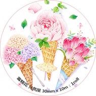 Genkiya flower aiscream washi tape