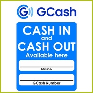 ➶ ﹍ ◑ Gcash Signage - Cash in / Cash out