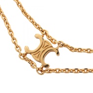 【二手】Celine CELINE項鍊 Triomphe 吊墜 鍍金 (Gold Plated) Triomphe 項鍊 女士 二手 A