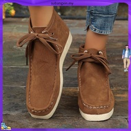 Men's Casual Shoes - Full Beige Casual Shoes - Chungky Wallabee Shoes