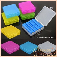 FREEWOODIE 18650 Battery Box, Coloful Anti-slip Battery ,  4 AA AA Plastic Battery Holder Storage 18