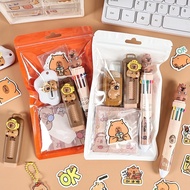 LULABY - Stationery Set Gift Capybara Notebook Sticker School Supplies Sticky DIY CorrectionNotes Ch